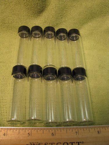 10-3 oz clear glass gold silver vials mining supply gold prospecting panning for sale