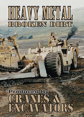 Dvd heavy metal-broken dirt cranes &amp; excavators at work for sale