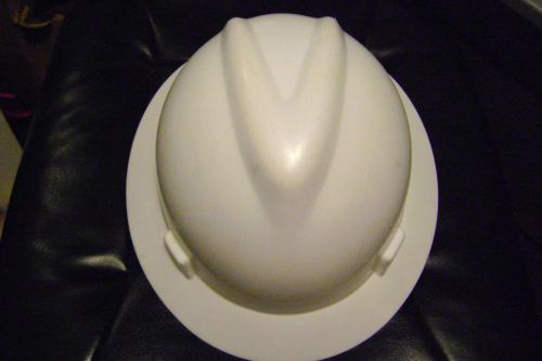 MSA Safety Works Full Brim Hard Hat, White, size medium (32)
