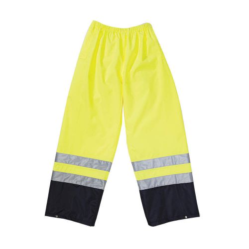 Hi-Viz Rainwear Pant,  Yellow,  Large LUX-TENR-YL