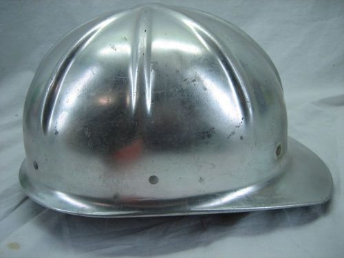 Vintage DAVIS NEWARK NJ Metal Safety Cap  Mining Hard Hat Used Collectable