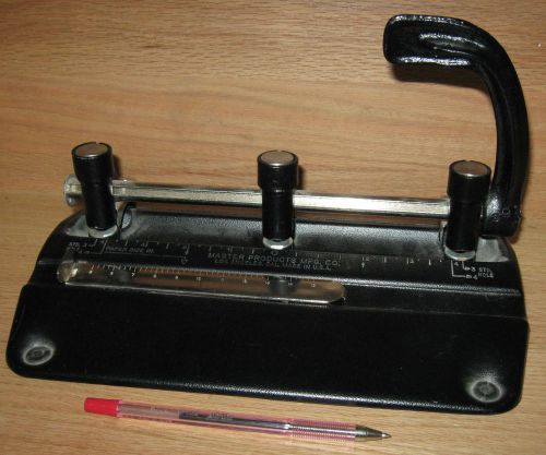 G++/vg clean classic usa made master products heavy 5325 3 hole adjustable punch for sale