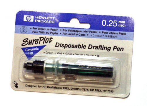 HP Disposable Drafting Pen for Plotter  0.25 mm Green