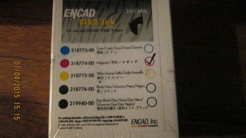 New Genuine Encad CIS2 Magenta Ink Caddy Fits T-200 P/N 218774-00