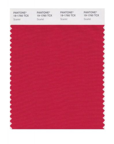 NEW PANTONE SMART 19-1760X Color Swatch Card, Scarlet