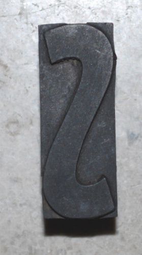 Vintage / Antique Letterpress Wood Printer's Type "S",  10 line, 1 11/16"tall