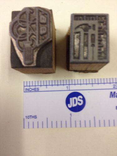 Vintage letterpress type blocks... Construction, electrical