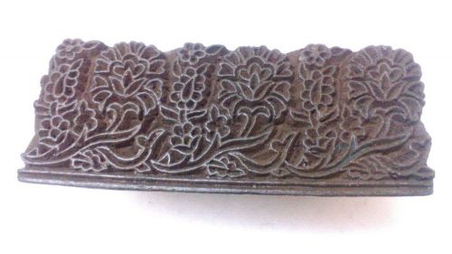 Vintage rare long big size small big flower pattern wooden printing block/stamp for sale