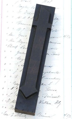 letter: t  rare blackletter wood type printing block 5.71&#034; woodtype letterpress
