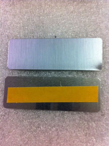 20 SILVER ALUMINUM ENGRAVING MACHINE PLAQUE &amp; TROPHY PLATES  1X3&#034; TROPHIES R C