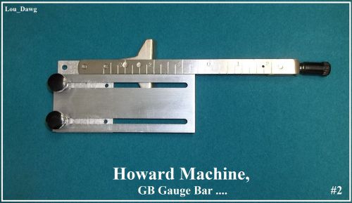 HOWARD HOT FOIL STAMPING MACHINE  ( GB Gauge Bar )