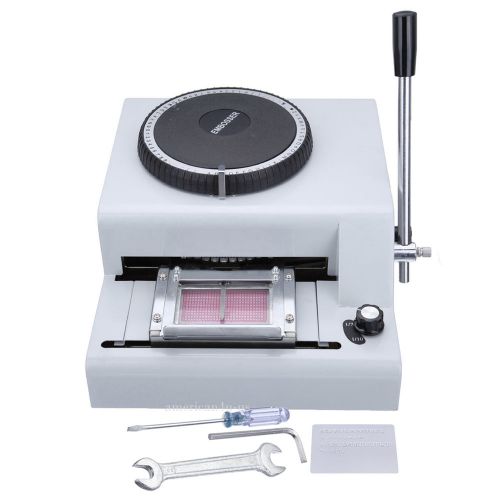 72 Letters Embosser Embossing Machine For Credit PVC ID Card VIP Magnetic Card