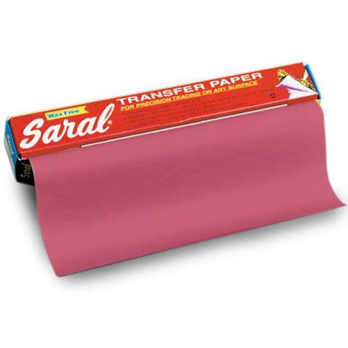 Saral Transfer Paper 12in Wide - 12 Foot Roll Red Color