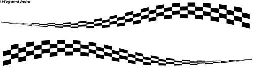 Checkered flag decal boat truck tractor trailer racecar graphics race enclosed for sale