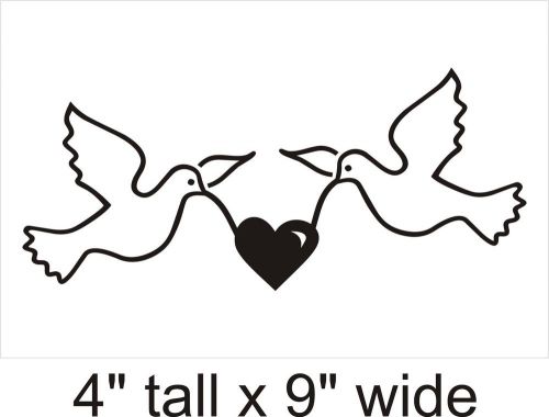 2X Love Bird Silhouette Car Vinyl Sticker Decal Decor Removable Product F39