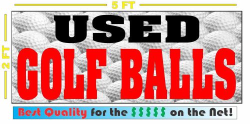 USED GOLF BALLS Banner Sign *NEW* All Weather for PRO Shop Equimpent Repair