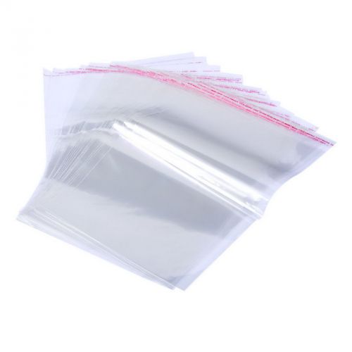 250PCs Self Adhesive Seal Plastic Bags 24x36cm(Usable Space 24x33cm)