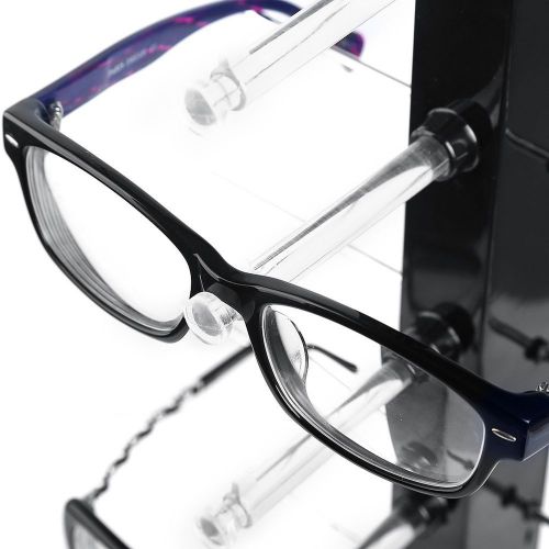 6 Pair Plastic Acrylic Stainless Eyeglass Holder Eyeglass Display Stand