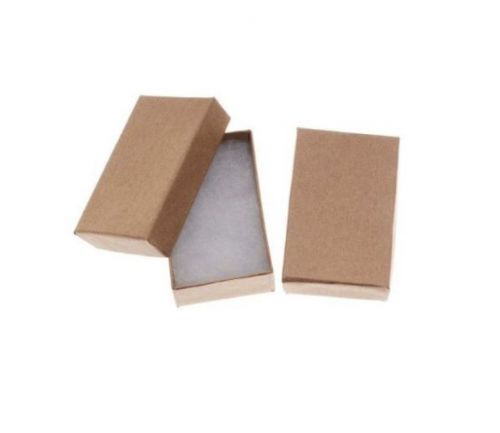 5pcs Kraft Cotton Filled Jewelry Gift and Retail Boxes 5.5&#034; x 3.5&#034;x1&#034;