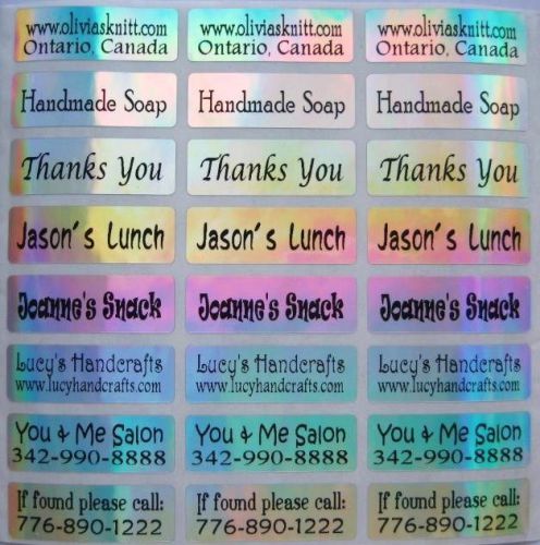 90 LASER Personalized Waterproof Name Stickers-Daycare, School(Buy 5 get 1 FREE)