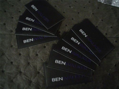 9 ct lot &#034;Ben Walker&#034; Logo patches leather