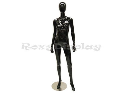 Female Highend Fiberglass Egg Head Mannequin Display Dress Form #MD-A3BK1