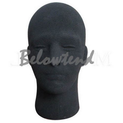 Hot Sale Fashion New Black Foam Male Mannequin Glasses Display Head Fashion