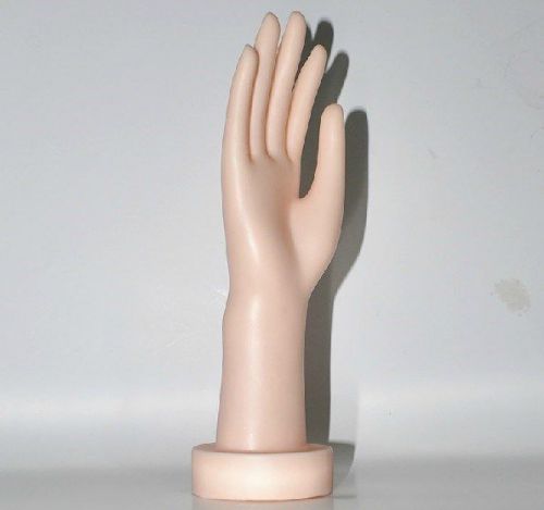 Pvc female mannequin hand gloves jewelry bracelet necklace display skin color for sale