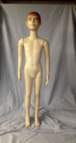 4 FEET 2 INCHES TALL 23&#034;20&#034;24&#034; PLASTIC BOY MANNEQUIN GREAT FOR HALLOWEEN