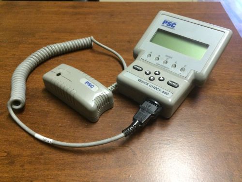 PSC quick check 650 barcode scanner great shape Unit only Free shipping!!!!