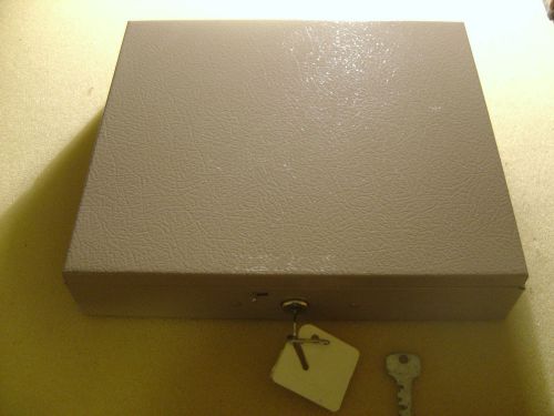 Buddy Products Steel Locking Cash Box - Light Brown - A1