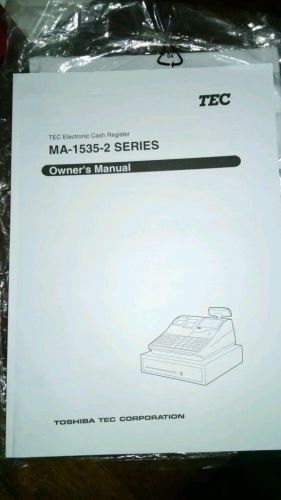 TEC MA-1535-2 Cash Register Owners Manual