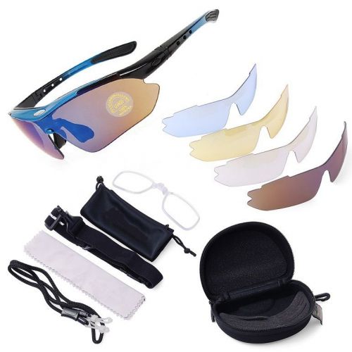 ___ Premium SPORT Sunglasses GLASSES __ Mens - Womens - ALL SPORTS - 5 LENS Kit