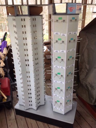 Double rotating retail tower display, Sunglasses Display Tower, 100+ Slots