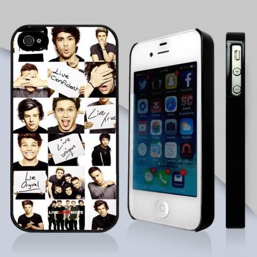 Case - 1D One Direction Boys Band Collage Live Love More - iPhone and Samsung