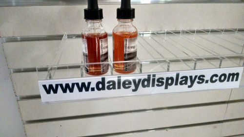 Slat wall shelf for e-liquid/e-juice bottles (for e-cigarettes) -wide slot for sale
