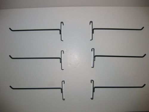 10&#034; Gridwall Grid Slatgrid Long Hook Display Lot Of 15 Heavy Duty BLACK