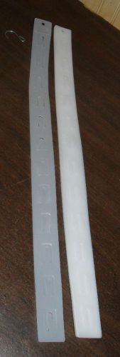 6 new hanging merchandising strip display plastic clip strips 12 items for sale