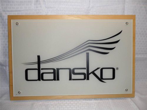 Dansko brand shoe sign for slat wall or normal hanging. Classic. 21&#034; W x 14&#034; H