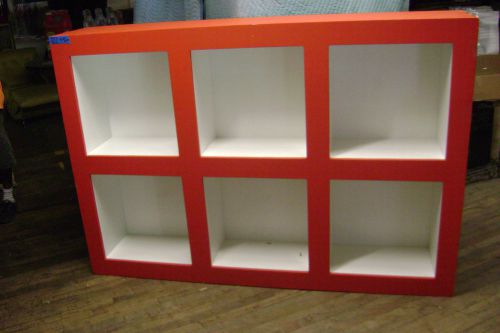 Red &amp; white shelving  rack  storage cube   retail display  merchandiser for sale