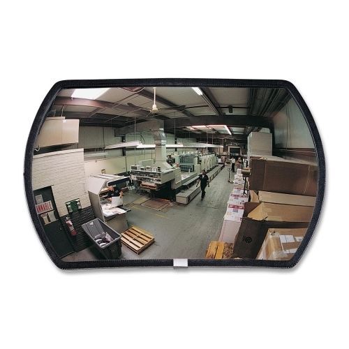 See All RR1218 Round Rectangular Glass Convex Mirror - 18&#034; Width x 12&#034; L