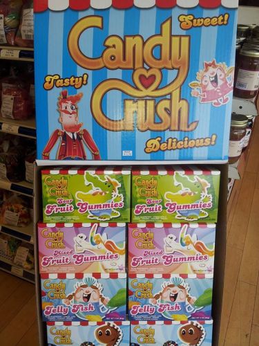 New in Box 48 count CANDY CRUSH Retail Shipper Display -  Jelly Fish Gummies NIB