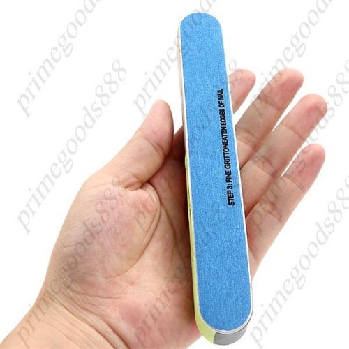 7 Section Nail Polish Buffer File Shiner Sanding Block Smooth Nails Art Buffing