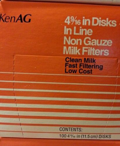 Ken Ag  4 9/16 disk in-line filter 100ct  kenag (5 BOXES) = 500!!