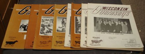 8 Vintage Wisconsin Guernseys Magazines/Newsletter (1980&#039;s)