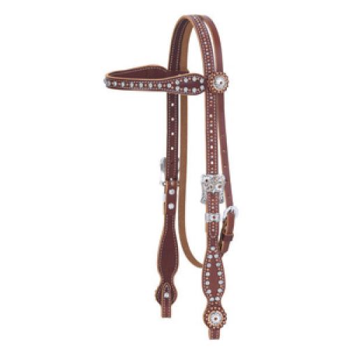 Weaver browband leather headstall nwt for sale