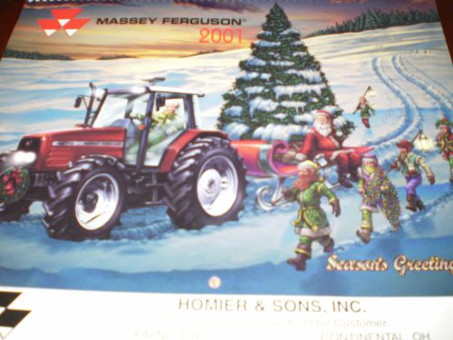 Massey-Ferguson 2001 Dealer Calendar from Homier &amp; Sons Inc, Ohio