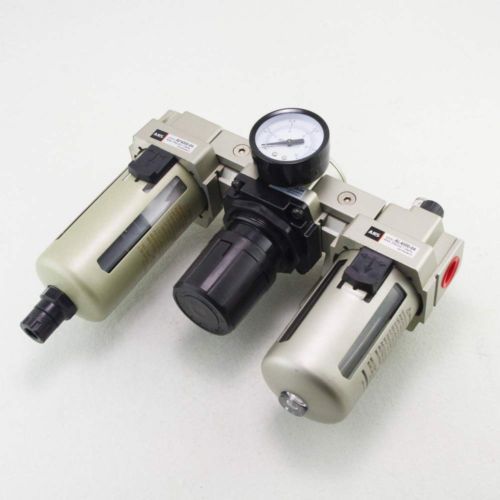 3/4&#034;bspt air pressure filter regulator lubricator frl 4500l/min auto drain for sale