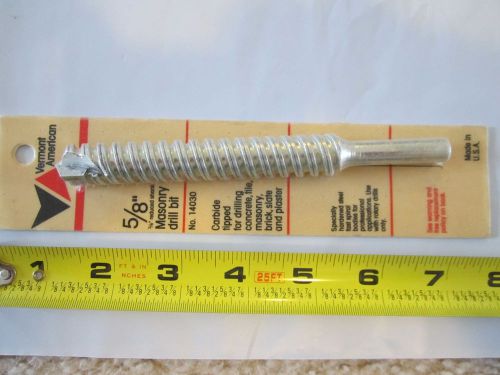 5/8&#034; Masonry drill bit 3/8&#034; Reduced Shank 14030 Vermont American Carbide Tipped