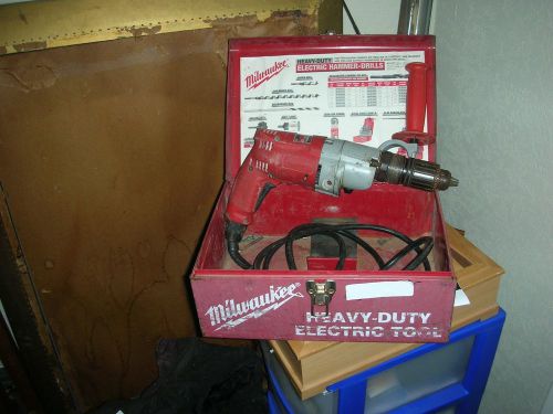 milwaukee heavy duty magnum hammer drill great tool  ready to work